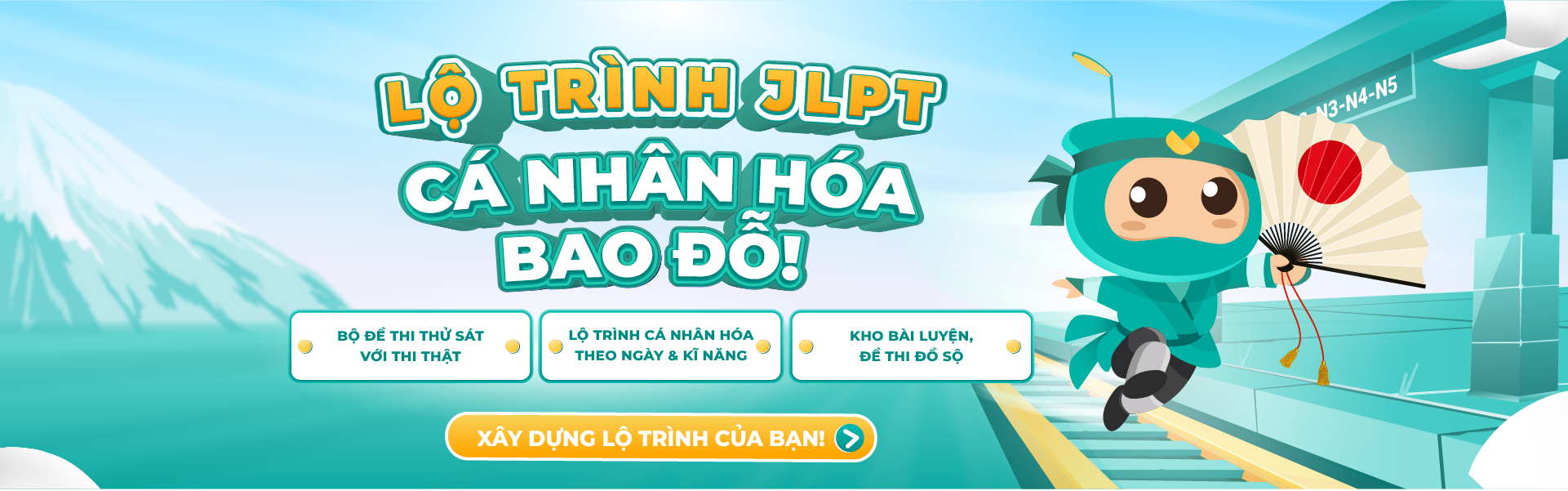 Lộ trình JLPT cá nhân hóa bao đỗ